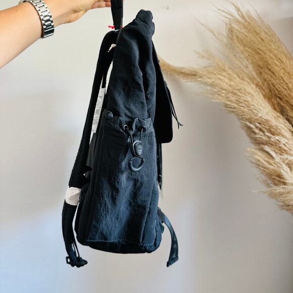 2 NEW PAJAR CANADA Black Nylon Ripstop Backpack Travel Weekender Duffel Bag Set - Picture 13 of 16